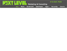 Tablet Screenshot of nextlevelmarketingandconsulting.com